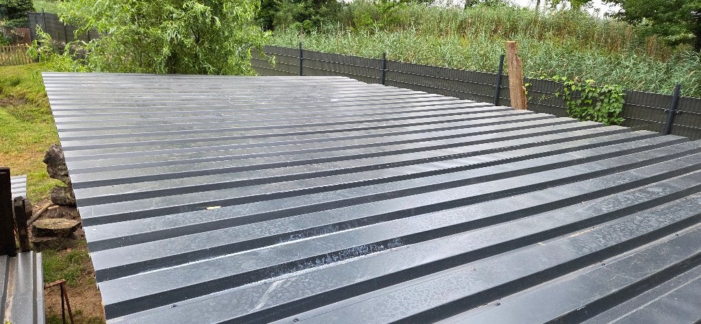 damwand plaat antraciet (dak/wand), Ophalen, Zo goed als nieuw