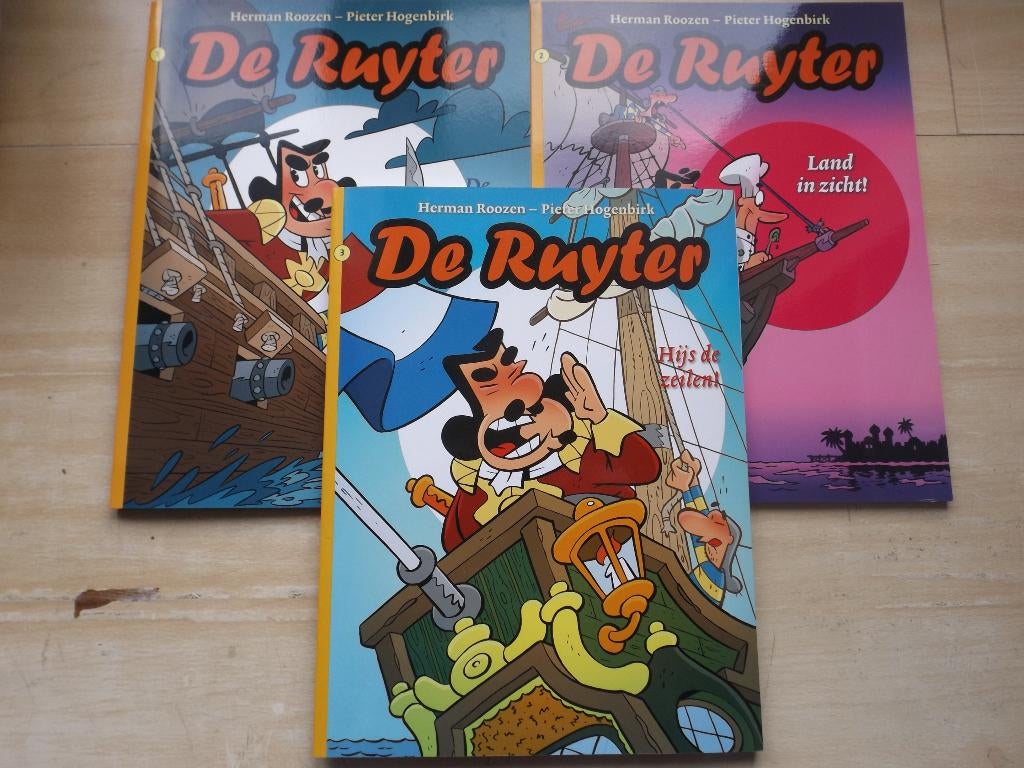 Strip De Ruyter deel 1-2-3 Roozen en Hogenbirk, Eén stripboek, Ophalen of Verzenden, Zo goed als nieuw