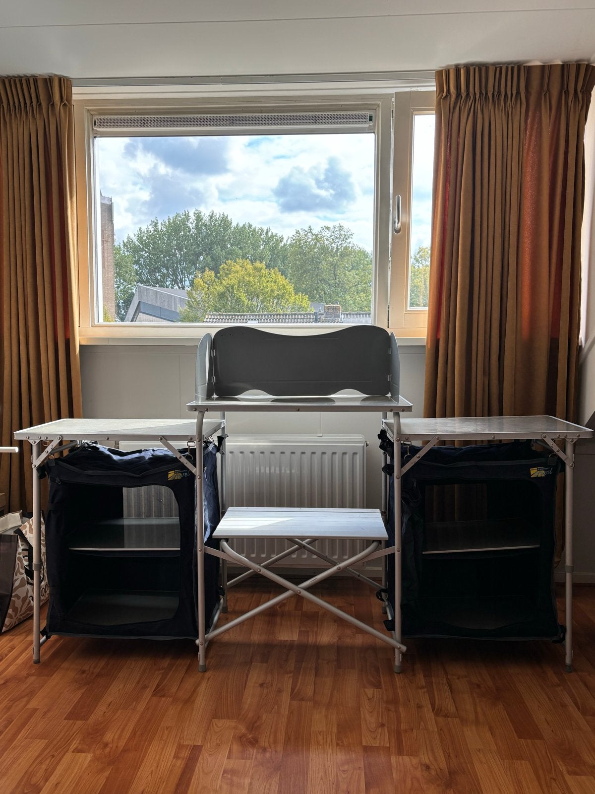Kampeerkeuken met ritsbare keukenkastjes, Ophalen, Gebruikt