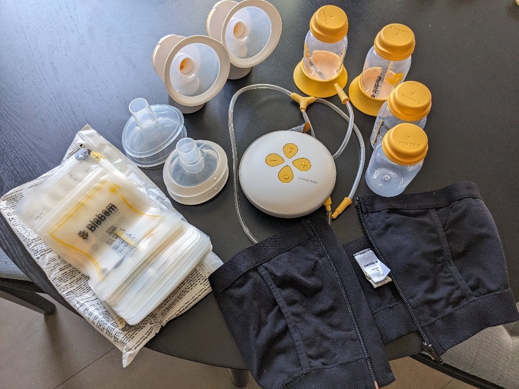 Medela Swing Maxi Dubbele Elektrische Borstkolf super set, Draagbaar, Medela, Borstkolf, Ophalen of Verzenden