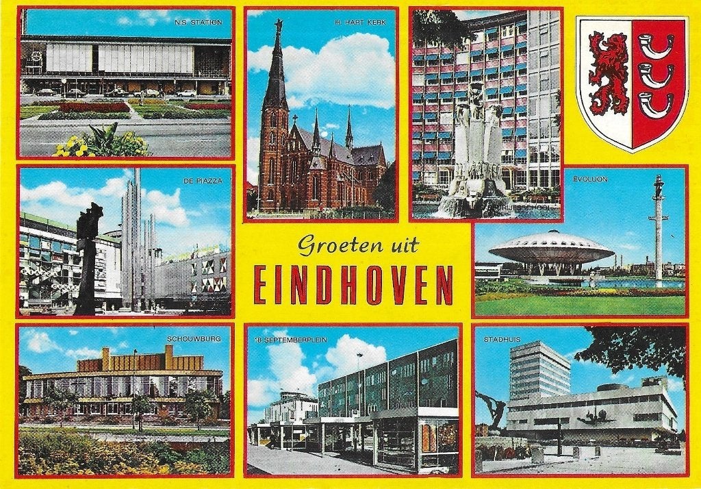 AK Eindhoven - Groeten uit....Stadsgezichten, Verzenden, 1960 tot 1980, Ongelopen, Noord-Brabant
