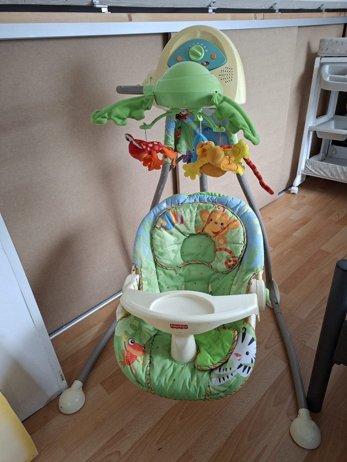 Fisher-Price Rainforest Elektrische Babyschommel, Ophalen, Gebruikt