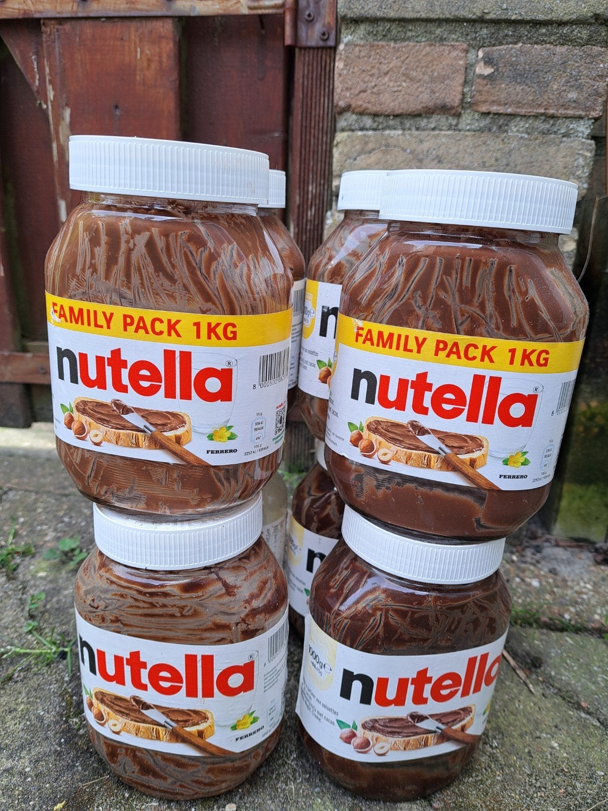 8 lege Nutella potten voor inmaak / verzamelaar, Diversen, Ophalen of Verzenden