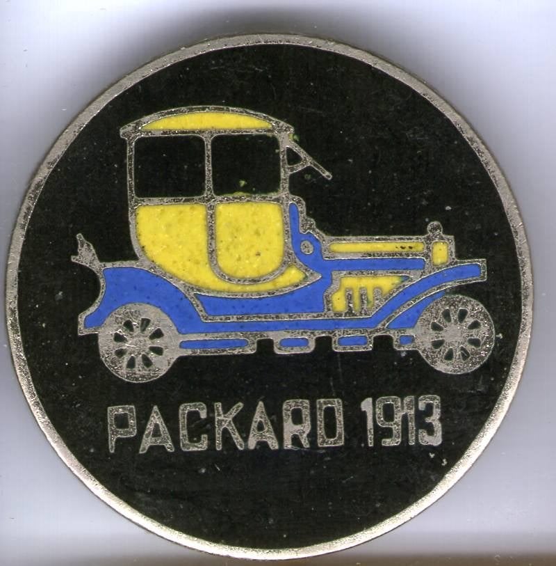 Packard 1913 email/zilverkl oldtimer auto speldje ( E_056 ), Verzamelen, Speldjes, Pins en Buttons, Zo goed als nieuw, Speldje of Pin