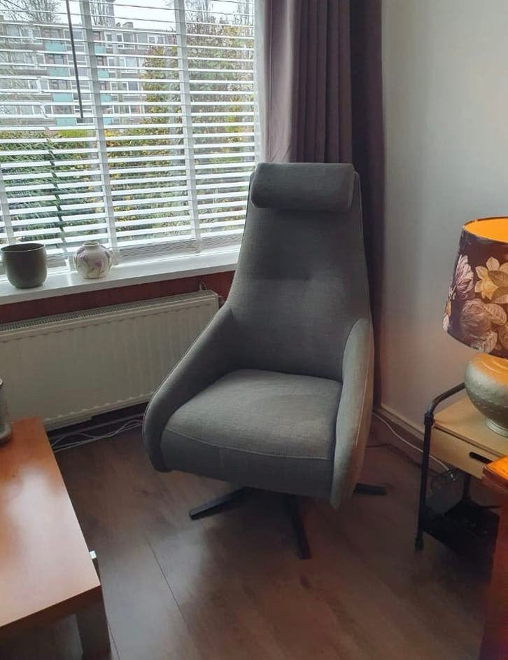 VERWARMBARE EN ELECTRISCHE Prominent relaxfauteuil, 75 tot 100 cm, Ophalen of Verzenden, Zo goed als nieuw, Stof