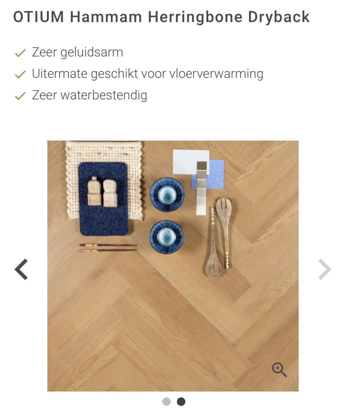 Otium all in deal plak pvc visgraat €50 per m2, Ophalen of Verzenden, Zo goed als nieuw
