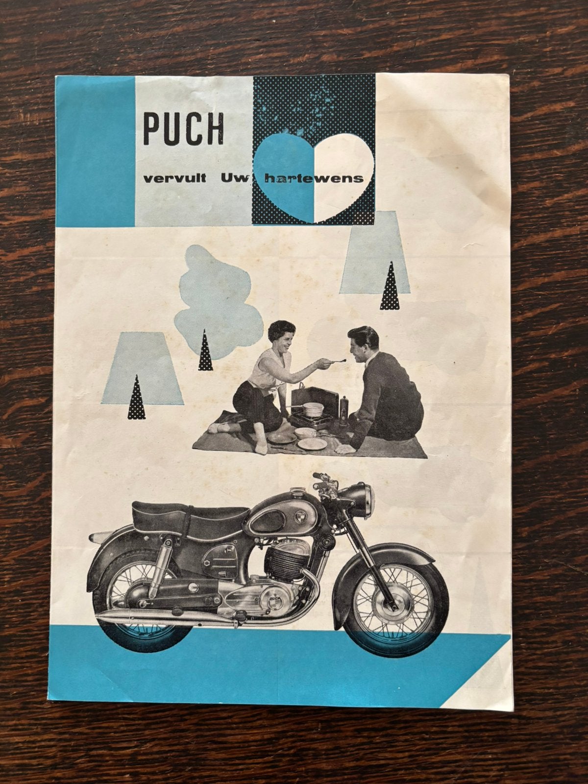 Puch prospectus, Motoren, Ophalen of Verzenden, Overige merken