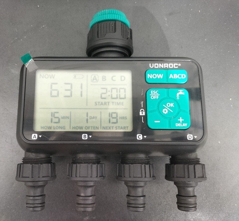Vonroc 4-weg watertimer Instelbare bewateringstijd, Ophalen of Verzenden, Nieuw
