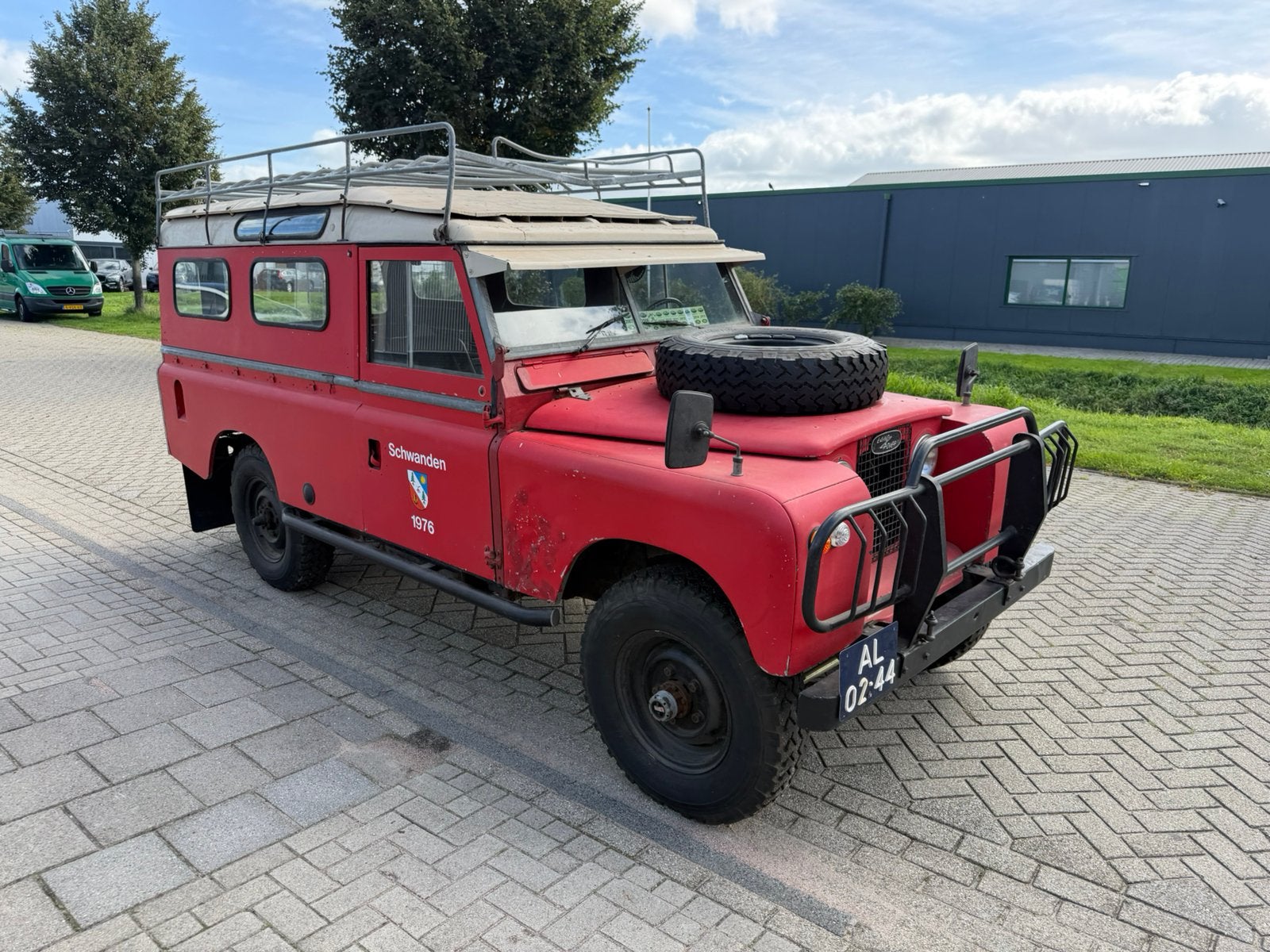 Land Rover 109 series IIa, 1967 ex brandweer!, Auto's, 83 pk, Trekhaak, 2000 kg, 4 stoelen