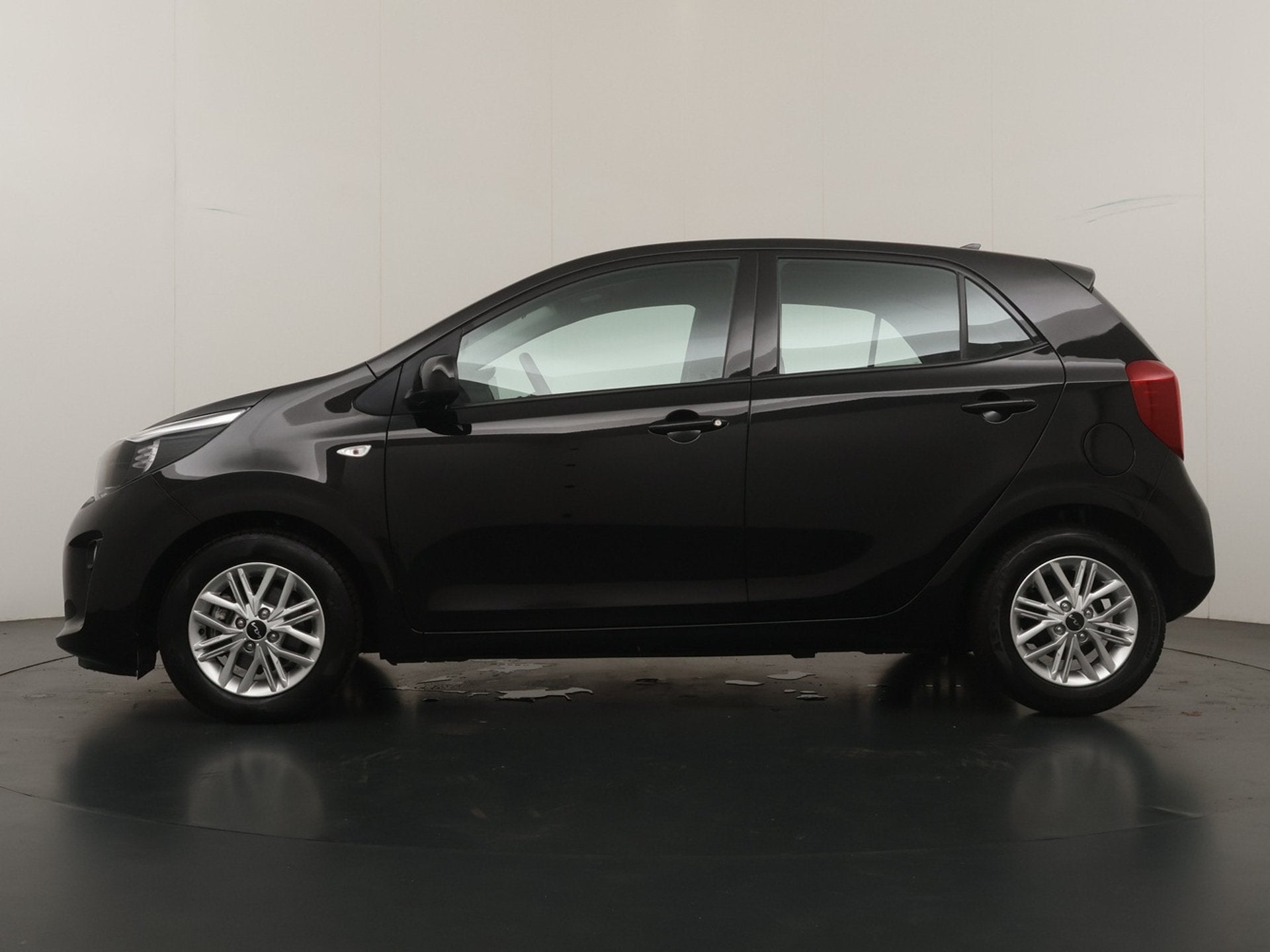 Kia Picanto 1.0 DPi DynamicLine Automaat - Achteruitrij Came, Auto's, Kia, Stof, Gebruikt, 4 stoelen, Zwart