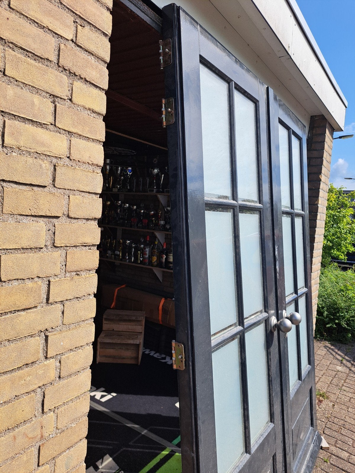 Voordeurenset met glas, Ophalen, Gebruikt, Buitendeur, Glas