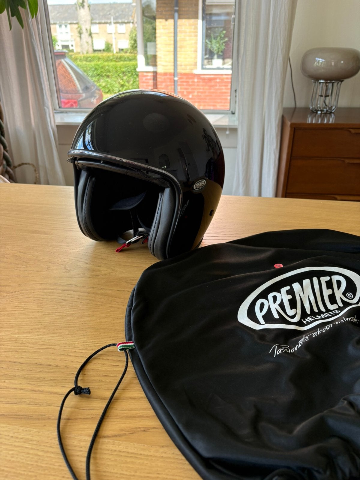 Premier Vintage Glitter helm maat S, Motoren, Kleding | Motorhelmen, Overige merken, Jethelm, Ophalen of Verzenden, S