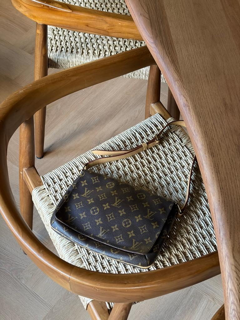 Louis Vuitton Musette Tango, Ophalen of Verzenden, Bruin, Handtas