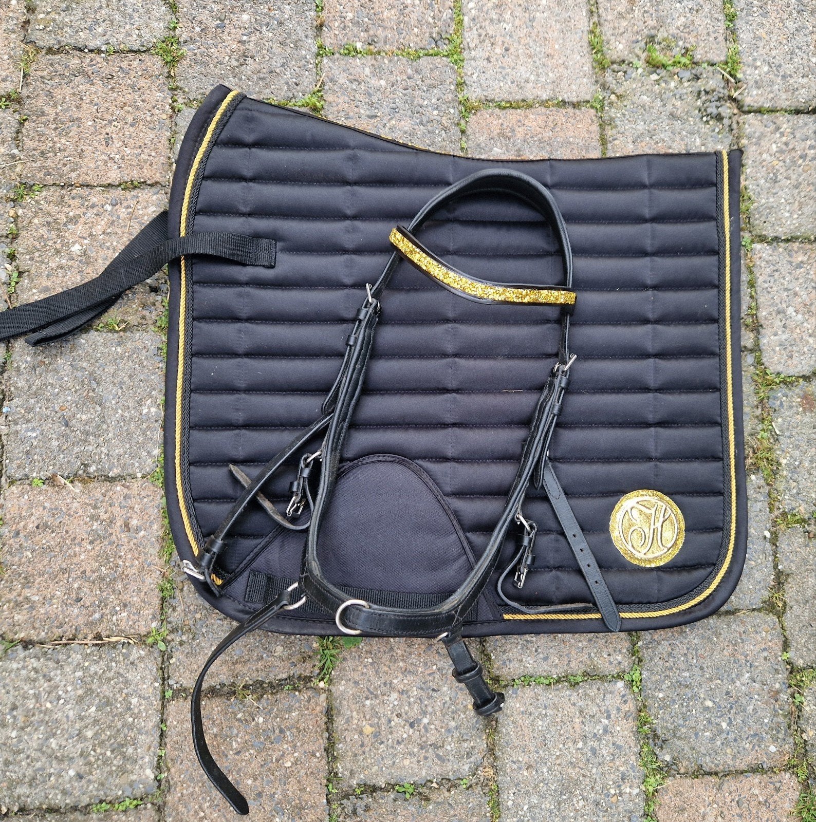 Harry's horse dekje met hoofdstel. Maat cob/ pony., Dieren en Toebehoren, Cob (M), Ophalen of Verzenden, Zwart, Harry's Horse