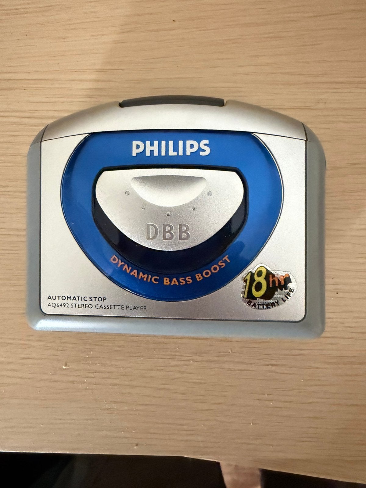 Retro Philips AQ6492 Cassettespeler–Voorhandige hobbyist/DBB, Audio, Tv en Foto, Walkmans, Discmans en Minidiscspelers, Ophalen of Verzenden