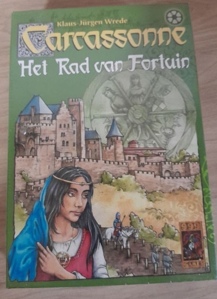 Carcassonne Het Rad van Fortuin 999Games., Vijf spelers of meer, Ophalen of Verzenden, Zo goed als nieuw, 999 games