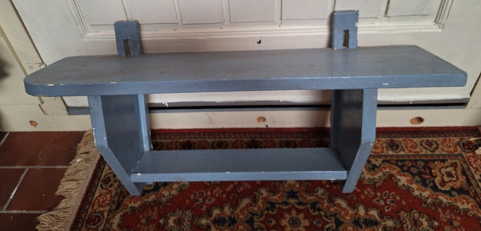 Brocante hang wandrek, bovenplaat 75 cm breed., Antiek en Kunst, Curiosa en Brocante, Ophalen