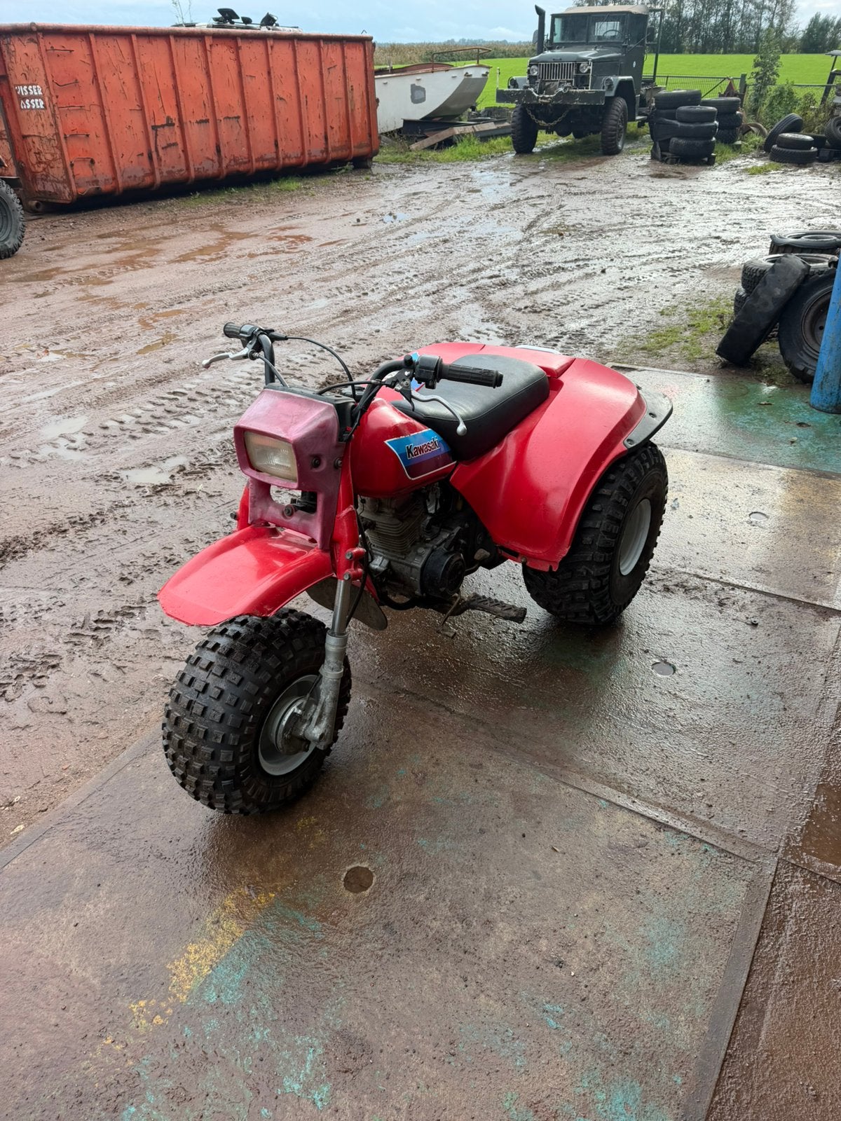 Kawasaki KLT 110A trike 3 wieller, Ophalen