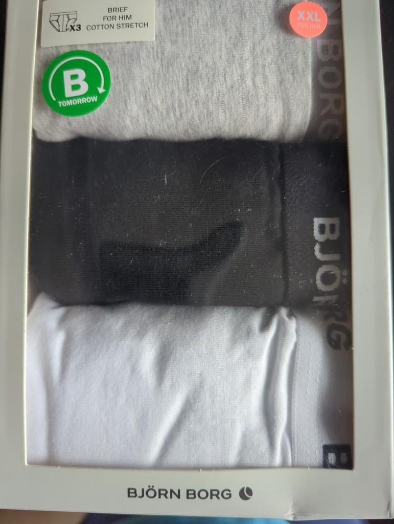 Björn Borg Briefs 3-pack Katoen Stretch XXL, Kleding | Heren, Ophalen of Verzenden, Grijs, Björn Borg, Slip