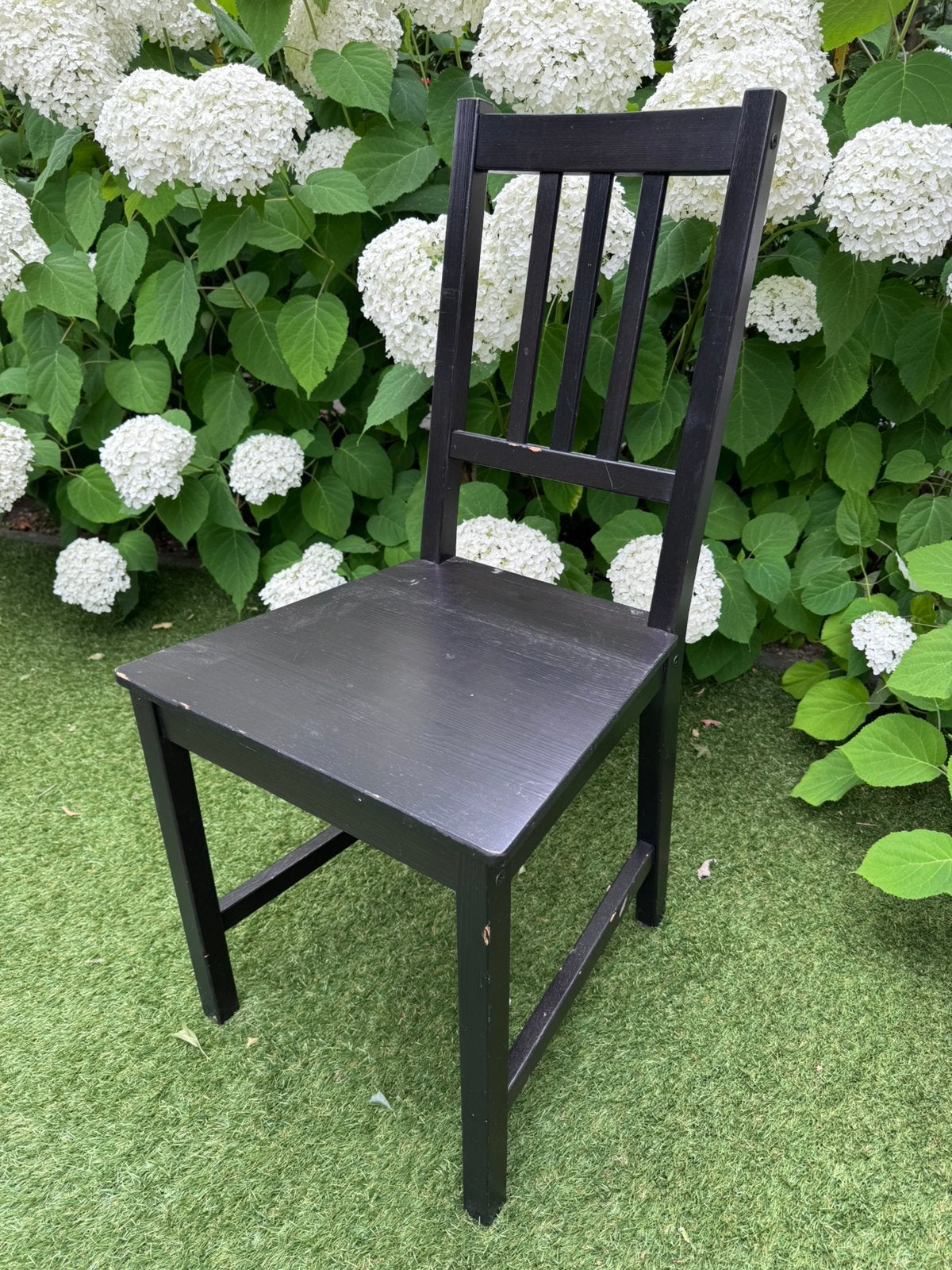 Ikea stoel zwart Stefan 1 stuk, Huis en Inrichting, Ophalen, Gebruikt, Zwart, Eén