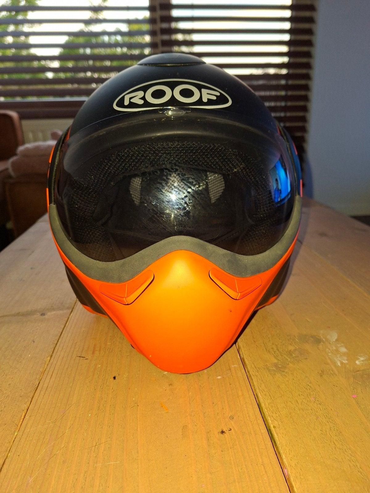 Roof Boxxer RO9 Oranje Zwart, Overige merken, Systeemhelm, Dames, Ophalen of Verzenden