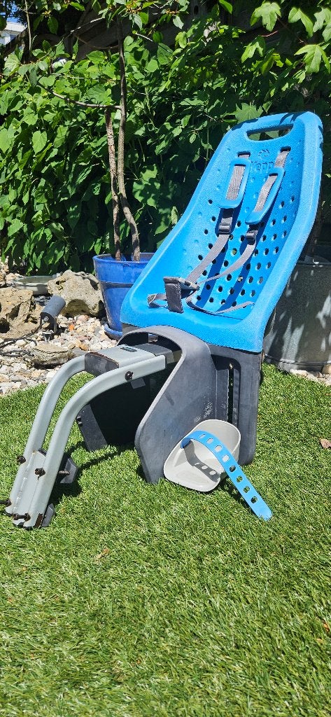 Fietstoeltje van Yepp Maxi Zadelbuis - Blauw, Ophalen, Achterzitje, Jepp, 9 t/m 18 kg