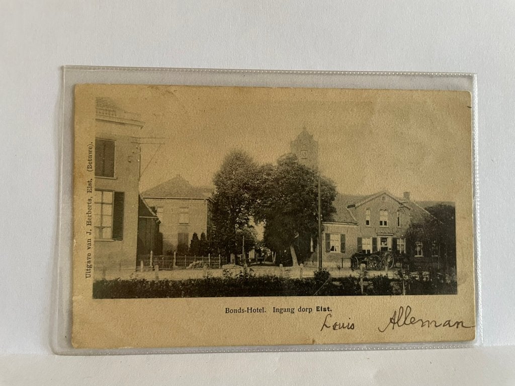 Elst - Bonds-Hotel, Verzamelen, Verzenden, Voor 1920, Gelopen, Gelderland