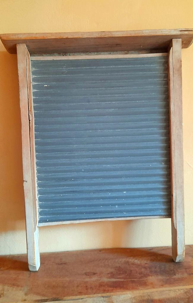 Antieke houten wasbord - Decoratief item, Ophalen of Verzenden