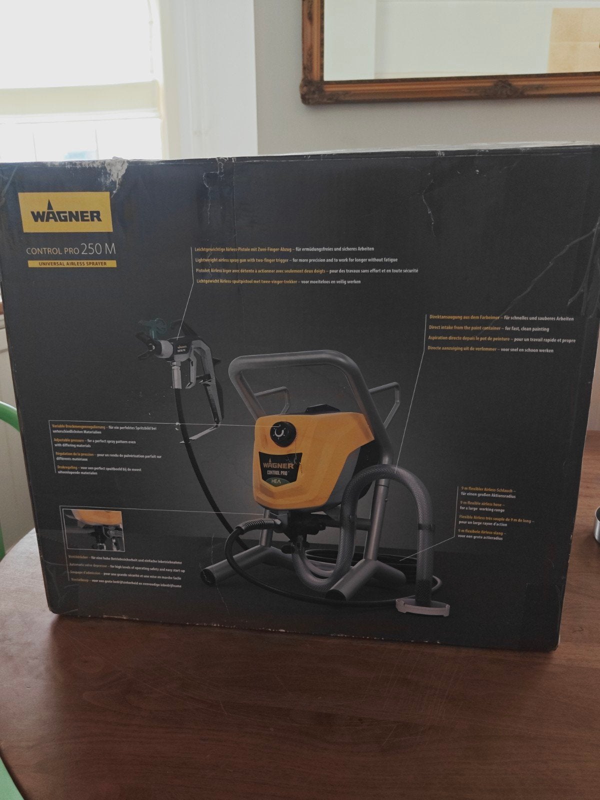 Wagner Control Pro 250 M Verfspuit - Nieuw in doos, Ophalen of Verzenden, Nieuw, Verfspuit of Verfpomp