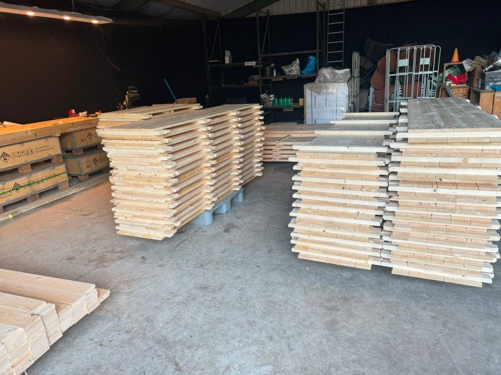 Vlondervloeren 50x200 cm – €25 p/st, Tuin en Terras, Terrasdelen en Vlonders, Ophalen, Nieuw, Hout
