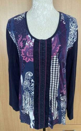 Via Appia Due vest maat 48[v], Ophalen of Verzenden, Zo goed als nieuw, Maat 46/48 (XL) of groter, Blauw