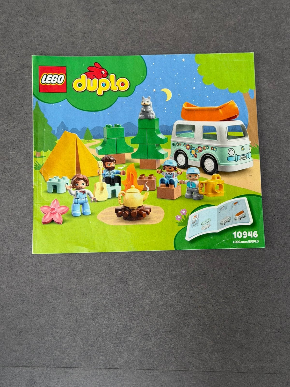 Lego Duplo familie camper avonturen 10946, Ophalen of Verzenden, Zo goed als nieuw, Duplo