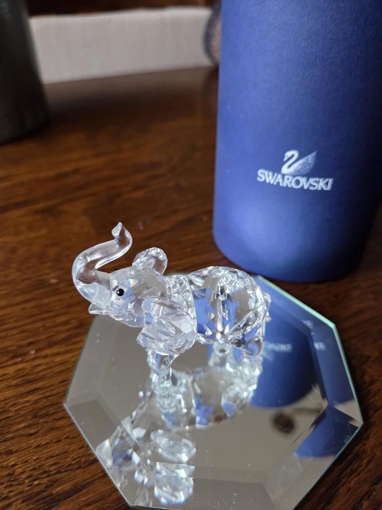 Swarovski grote en baby Olifant met originele Doos, Ophalen of Verzenden