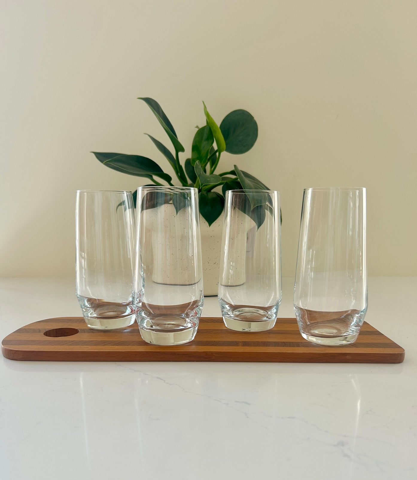 4 of meer tumbler Pure glazen Schott zwiesel nieuwstaat, Ophalen of Verzenden, Zo goed als nieuw, Waterglas