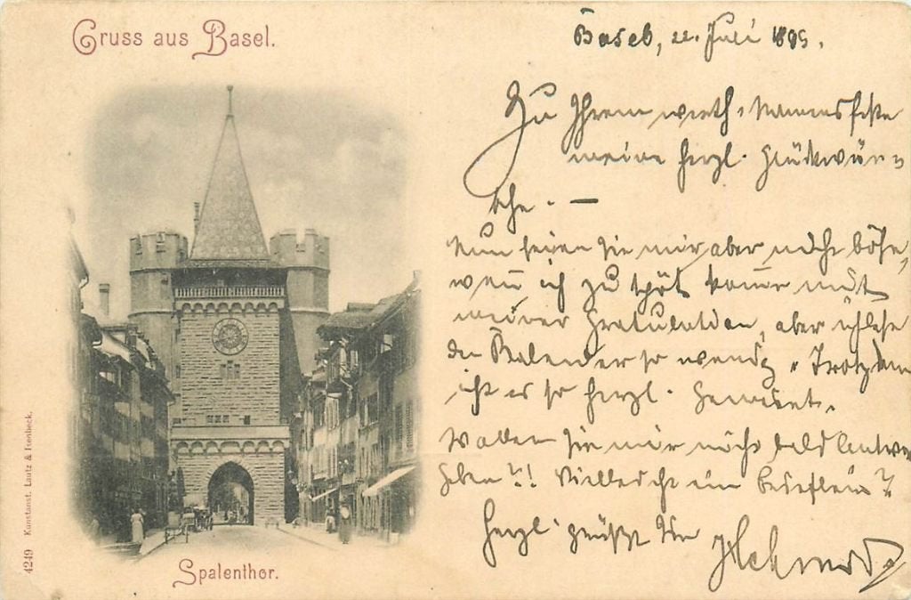 701-283-011 Basel Spalenthor, Verzenden, Voor 1920, Overig Europa