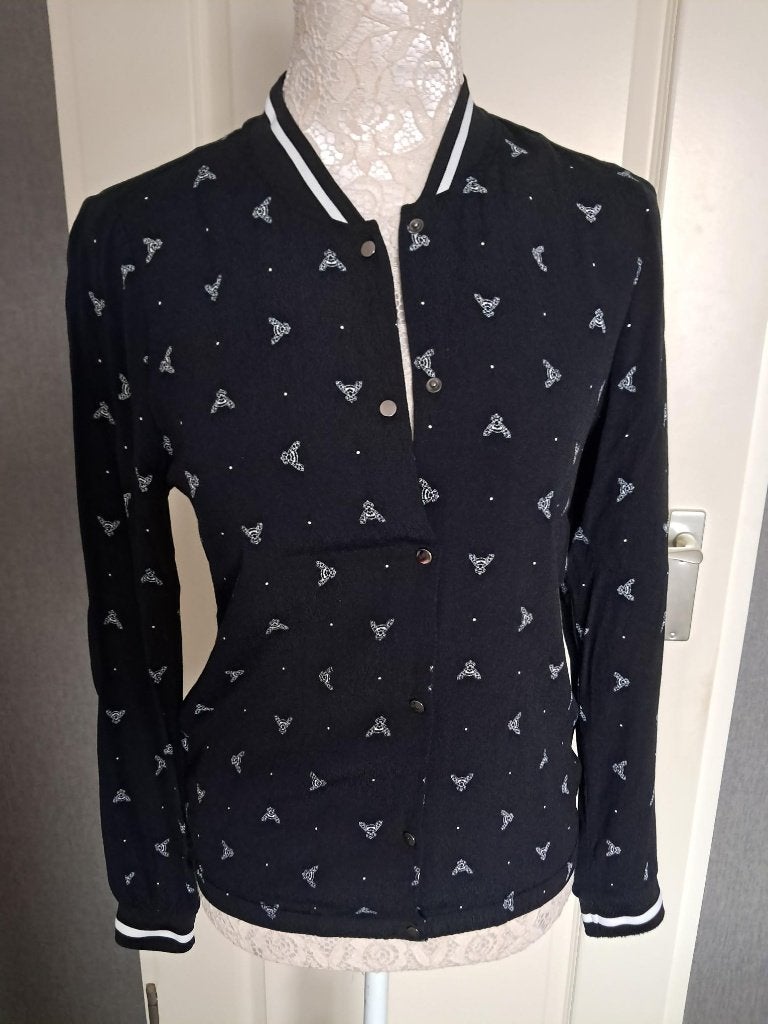 Blouse Poools  Kleur : Zwart Maat : 36, Zwart, Ophalen of Verzenden, Zo goed als nieuw, Maat 36 (S)