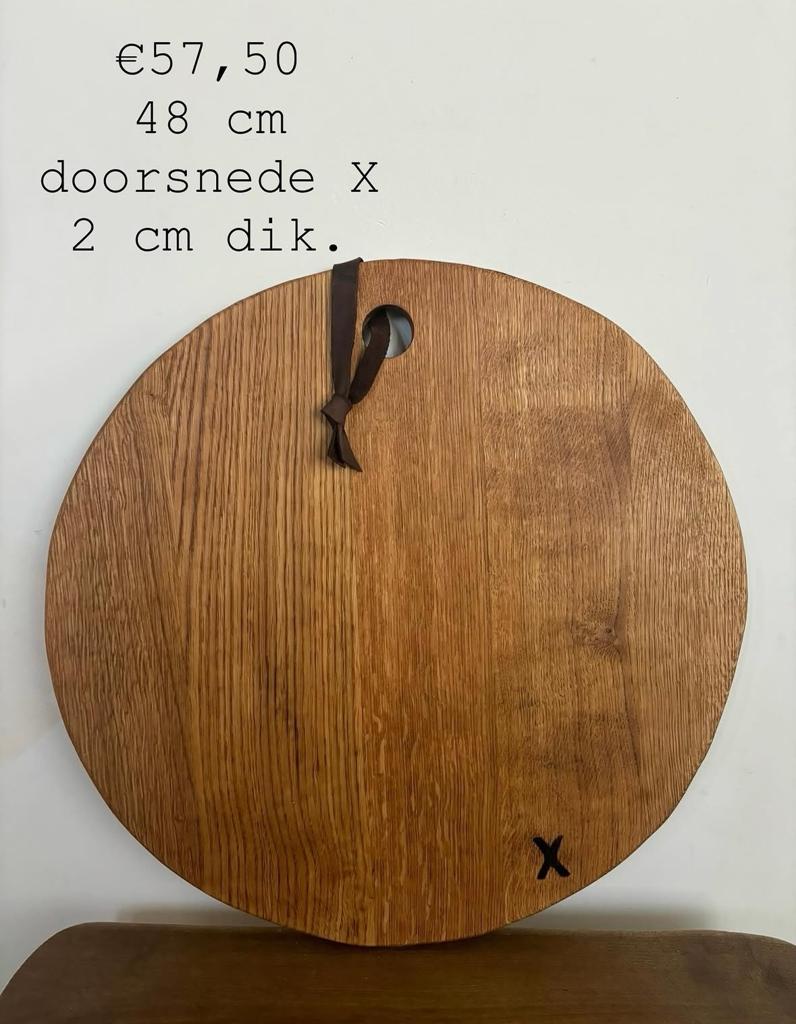 Massief eiken hapjesplank borrelplank tapasplank plank, Huis en Inrichting, Hout, Snij-/serveerplank, Ophalen of Verzenden, Zo goed als nieuw