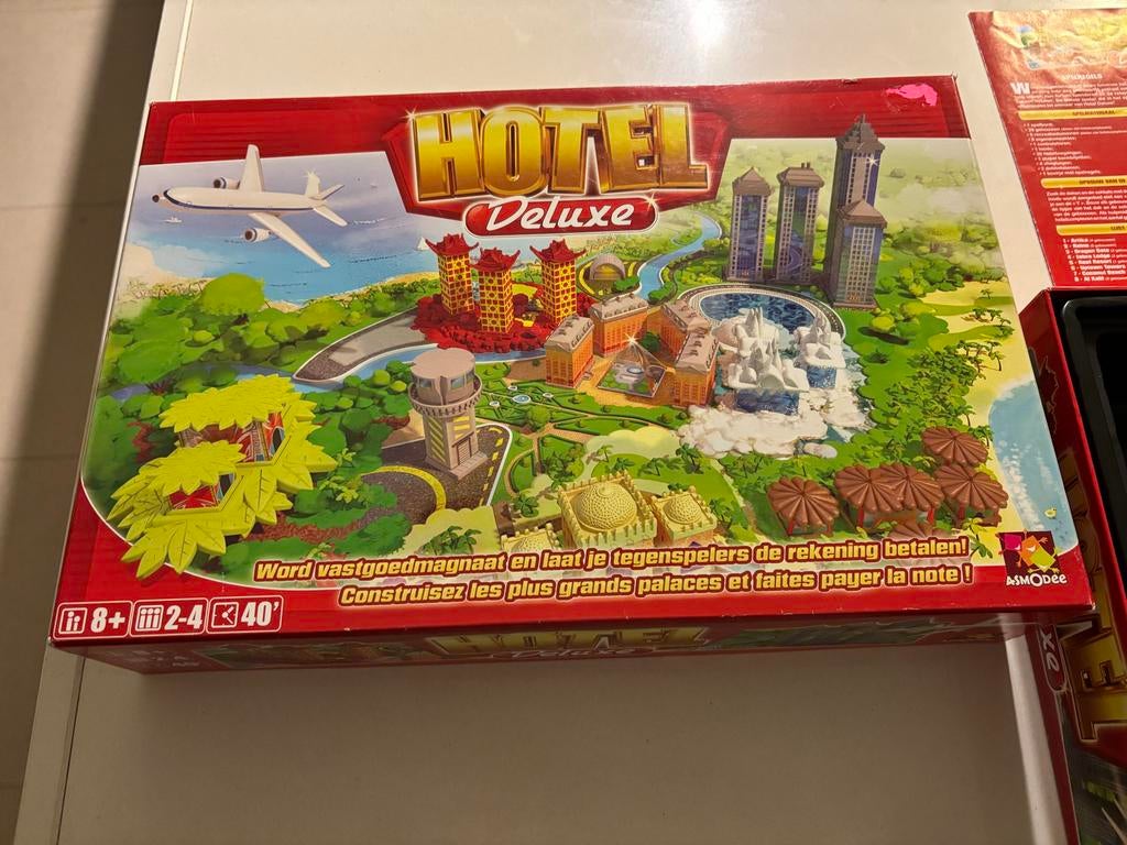 Hotel Deluxe bordspel Asmodee zeer goede staat 2-4 spelers!, Hobby en Vrije tijd, Gezelschapsspellen | Bordspellen, Drie of vier spelers
