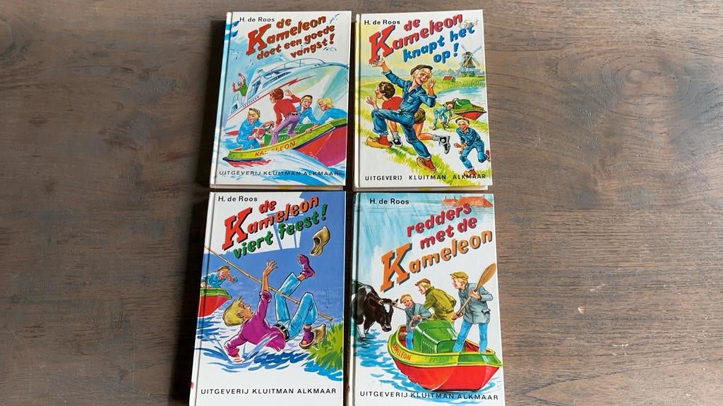 Vier boeken  de Kameleon serie , H de Roos, Kluitman, Ophalen, Gelezen