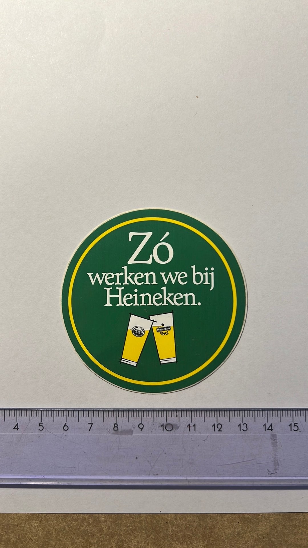 Heineken sticker, Ophalen of Verzenden, Zo goed als nieuw, Heineken