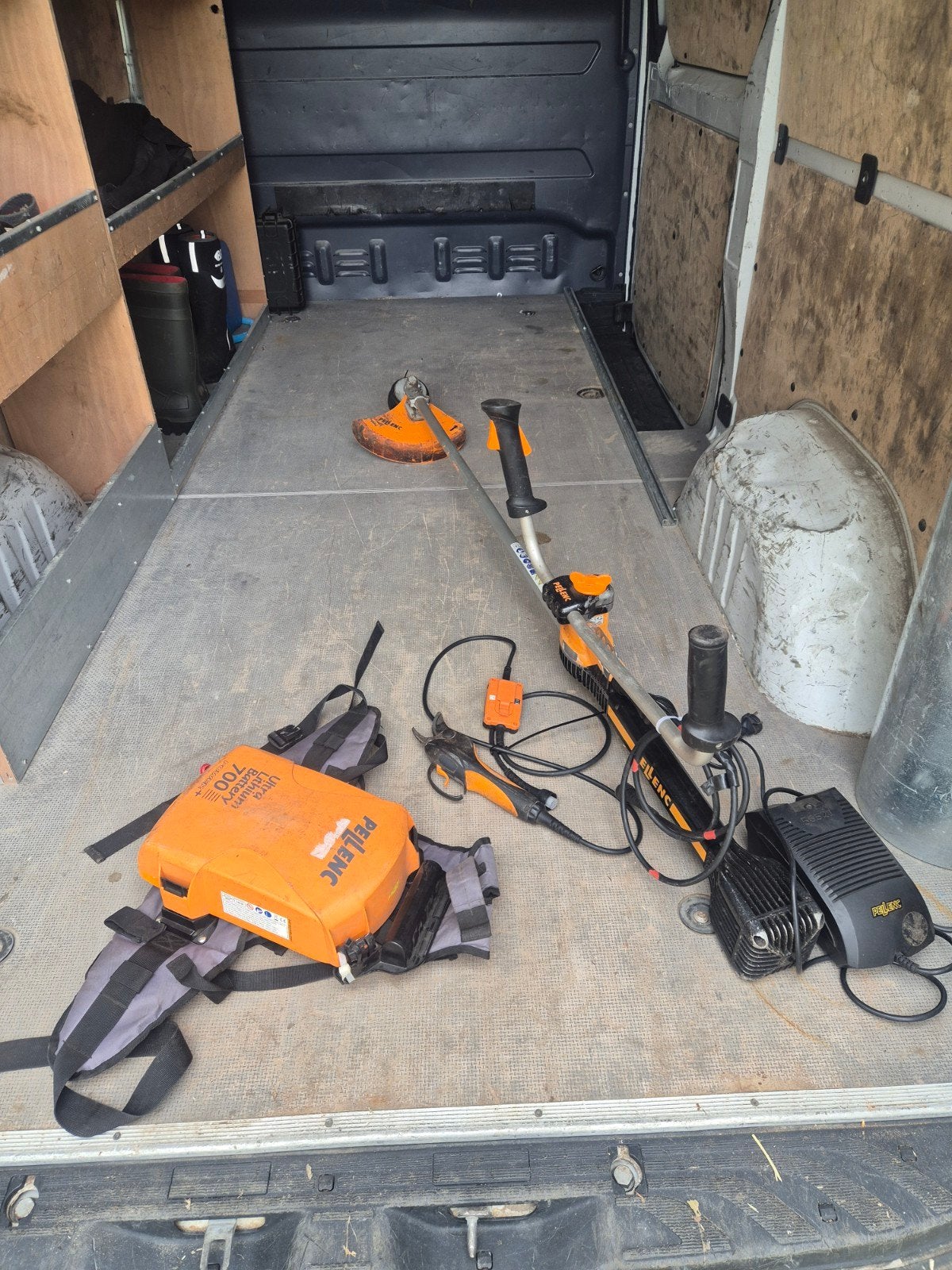 Pellenc accubosmaaier en knipschaar set, Tuin en Terras, Ophalen