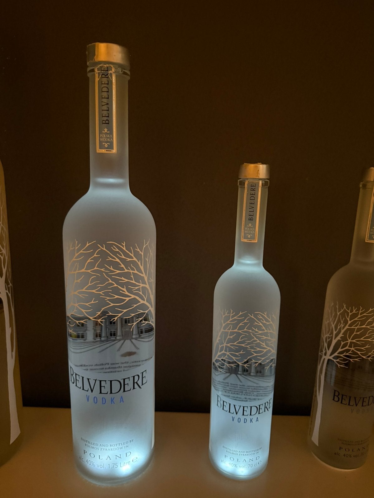 Belvedere Vodka Flessen Collectie (Leeg), Ophalen of Verzenden, Gebruikt