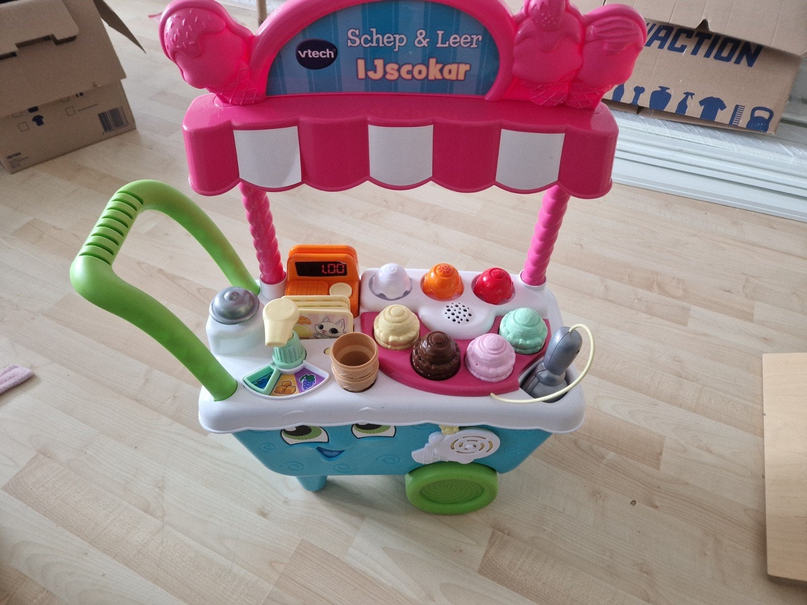 VTech Schep & Leer IJscokar, Kinderen en Baby's, Ophalen, Zo goed als nieuw, Jongen of Meisje
