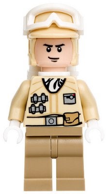LEGO Star Wars sw0291 Hoth Rebel Trooper (Black Chin Dimple)