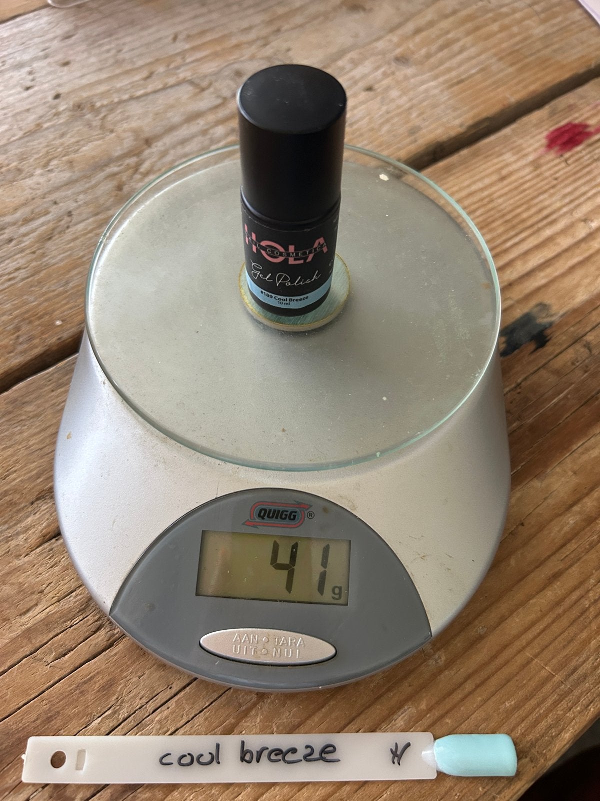 Hola Gel Polish #132 Cool Breeze 10ml, Blauw, Ophalen of Verzenden, Zo goed als nieuw, Handen en Nagels
