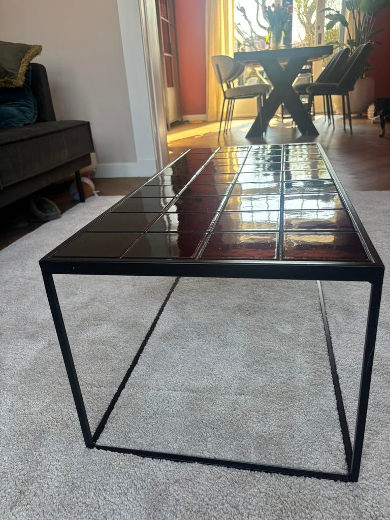 Zuiver - salontafel glazed, Ophalen, Gebruikt, Rechthoekig, 50 tot 100 cm