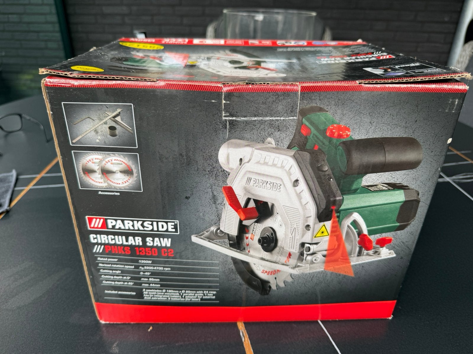 Parkside cirkelzaag., Doe-het-zelf en Verbouw, Ophalen, Zo goed als nieuw