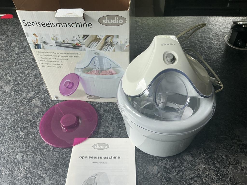 Ijsmachine, keukenmachine, ijsmaker, consumptie ijs, roomijs, Ophalen of Verzenden, Zo goed als nieuw, Koelelement