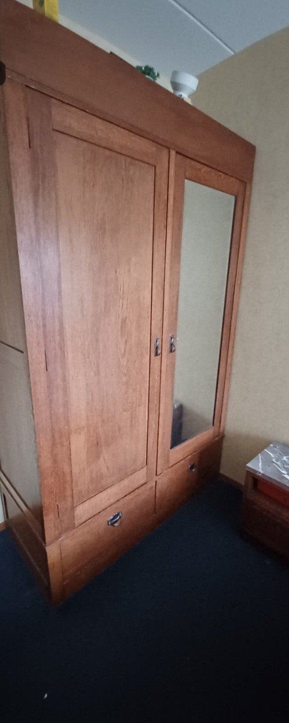 Schitterende antieke linnen kast/art deco, jaren 30, Ophalen