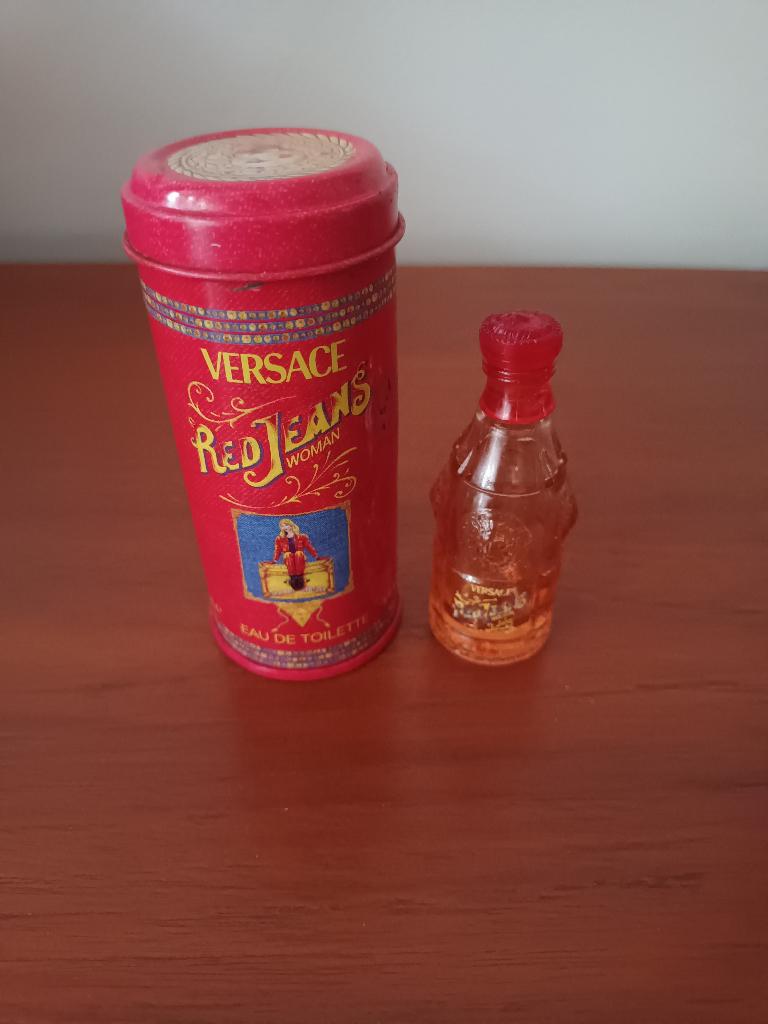 Vintage Versace ''Red Jeans'' (1994) Eau de Toilette, Verzamelen, Ophalen of Verzenden, Gebruikt, Miniatuur